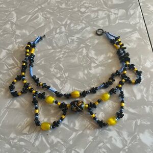 Vintage Rare Mardi Gras Bead Choker Necklace
